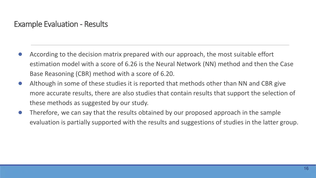example evaluation example evaluation results