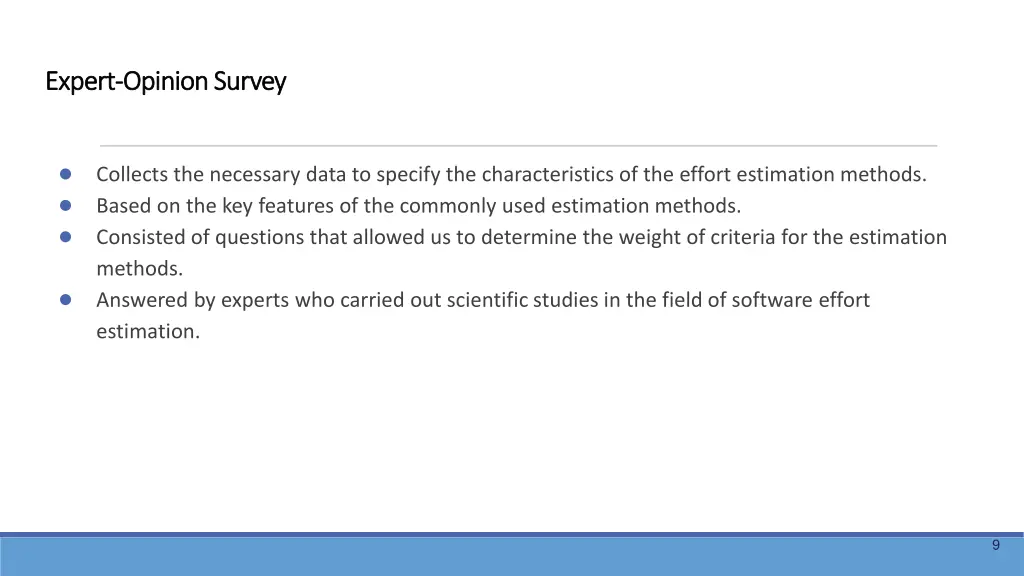 expert expert opinion survey opinion survey