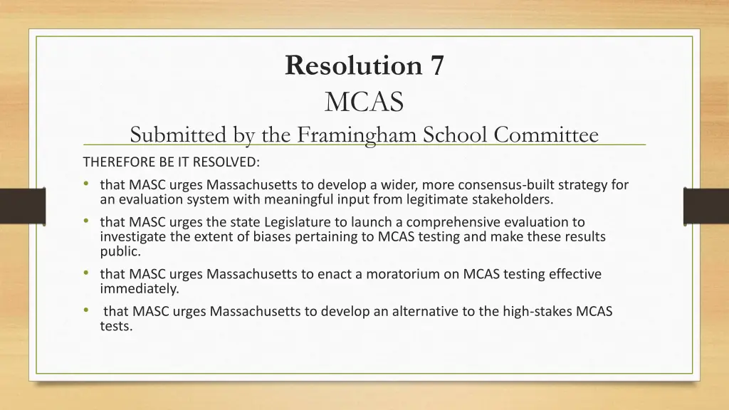 resolution 7 mcas