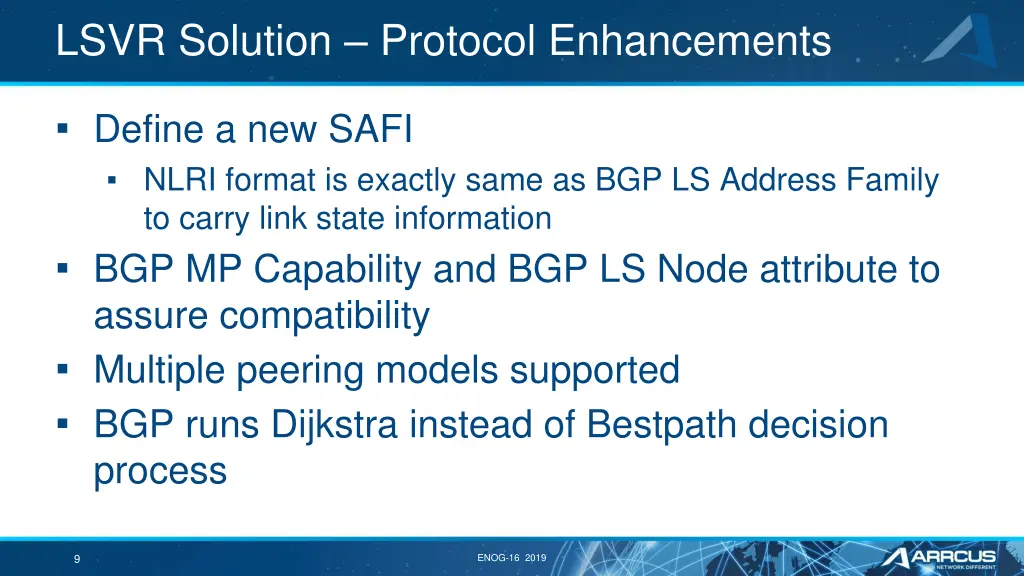 lsvr solution protocol enhancements