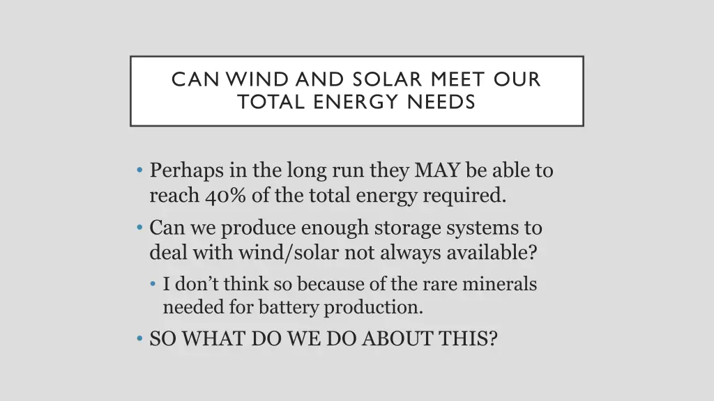 can wind and solar meet our total energy needs