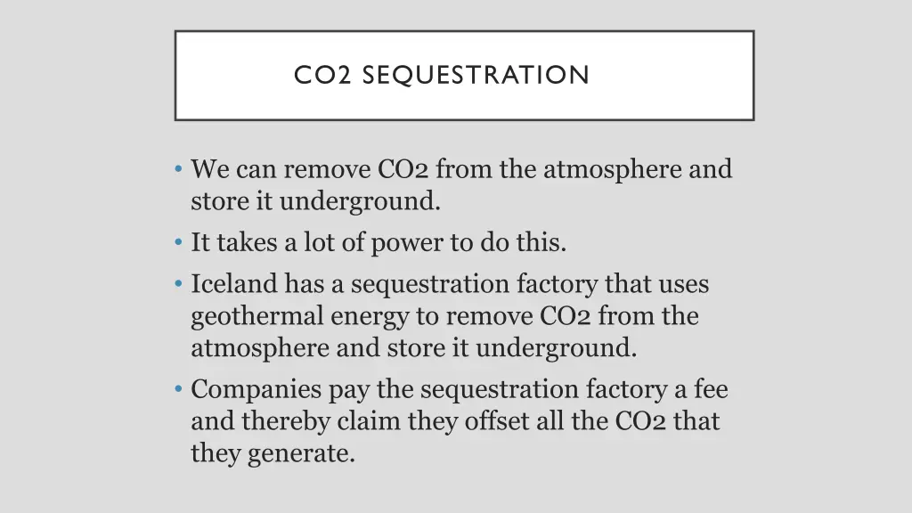 co2 sequestration