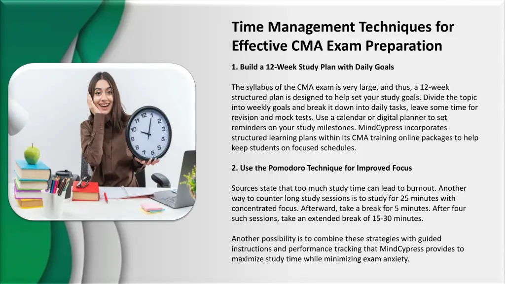 time management techniques for effective cma exam