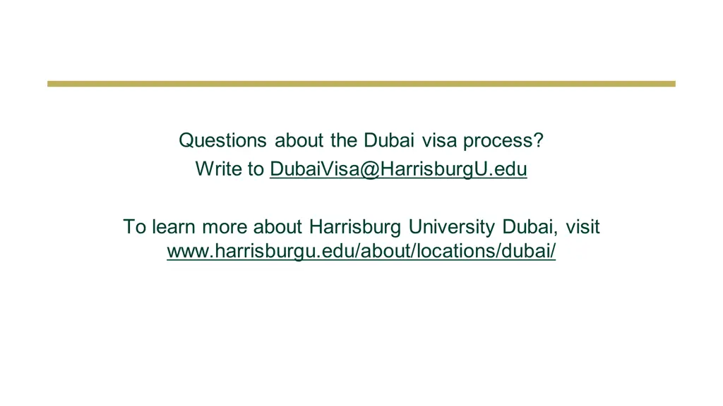 questions about the dubai visa process write