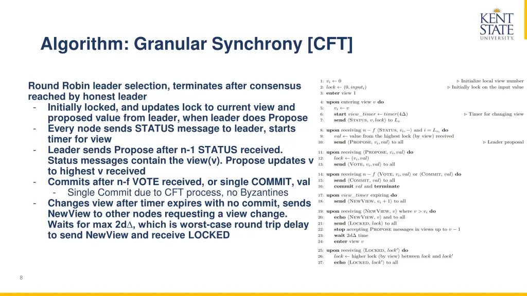 algorithm granular synchrony cft