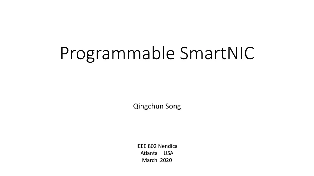 programmable smartnic