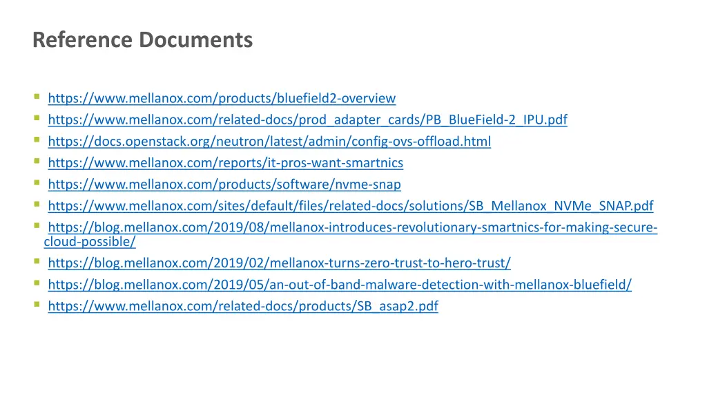 reference documents