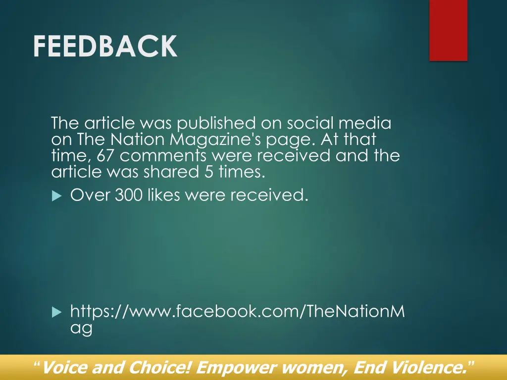 feedback