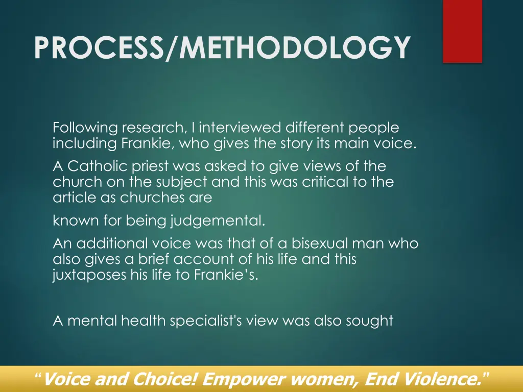 process methodology