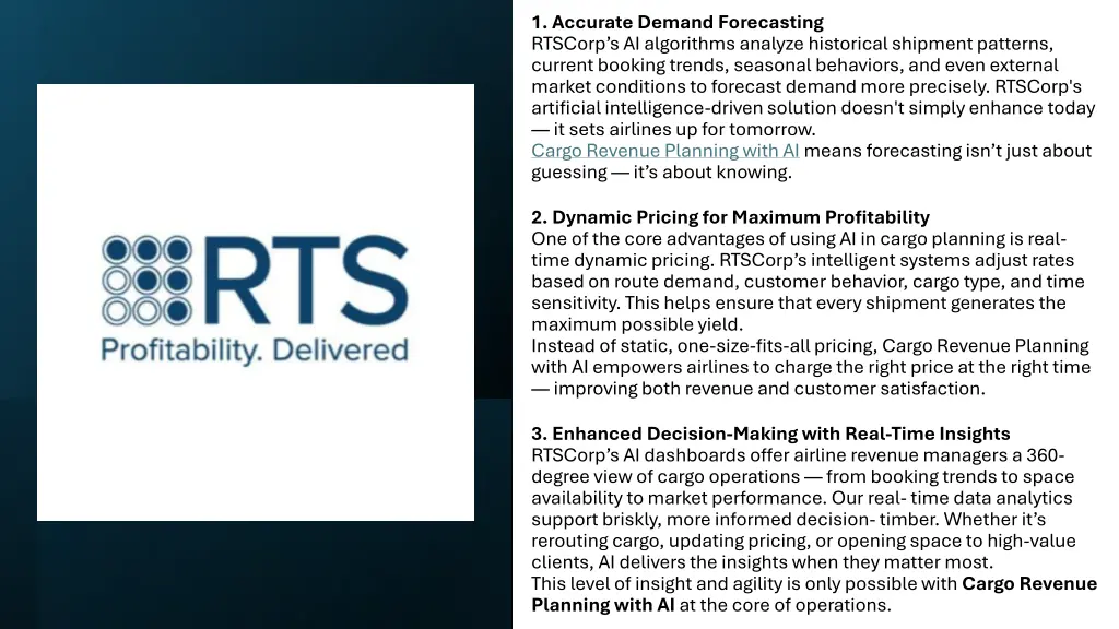 1 accurate demand forecasting rtscorp