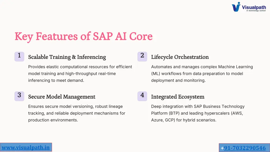 key features of sap ai core key features