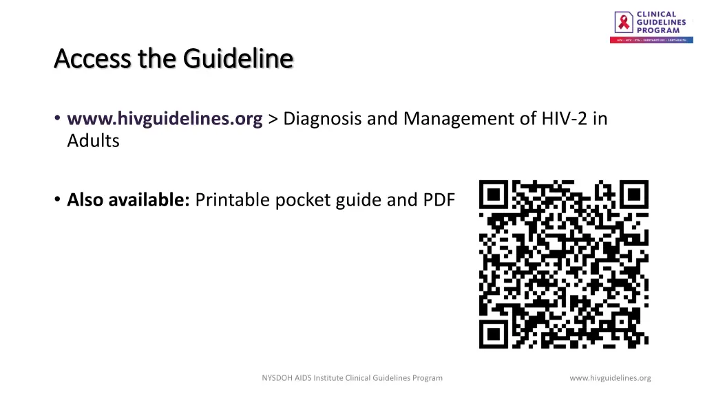 access the guideline access the guideline