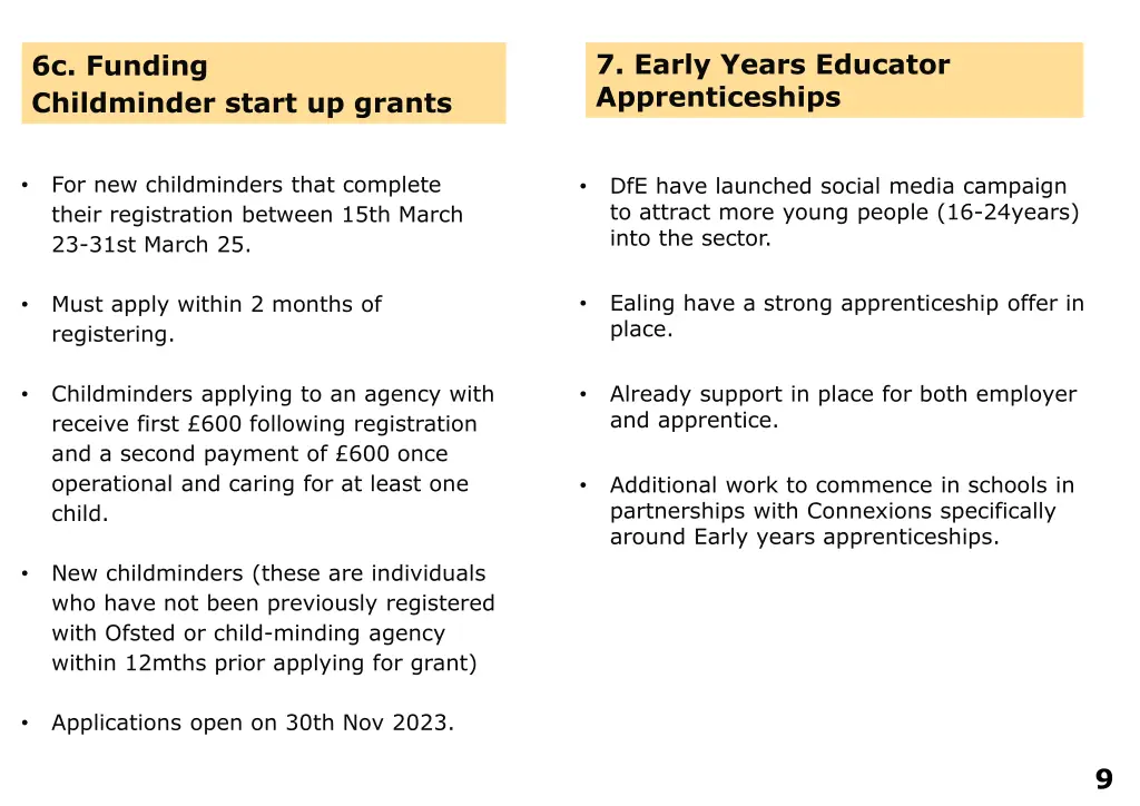 7 early years educator apprenticeships