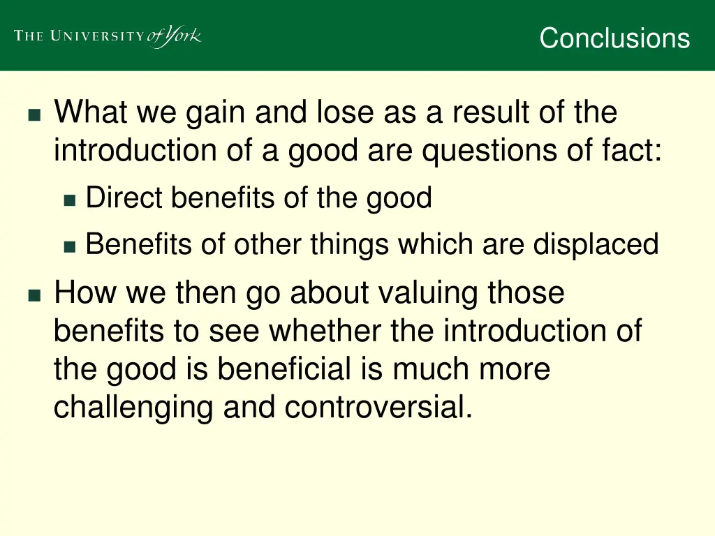 conclusions