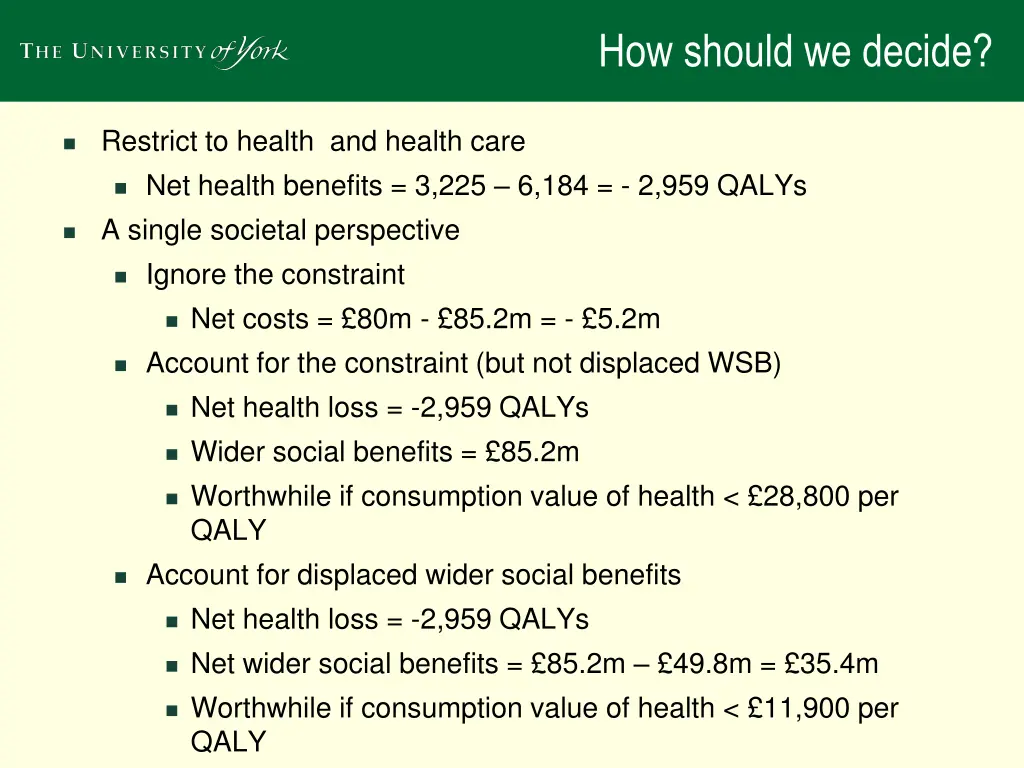 how should we decide