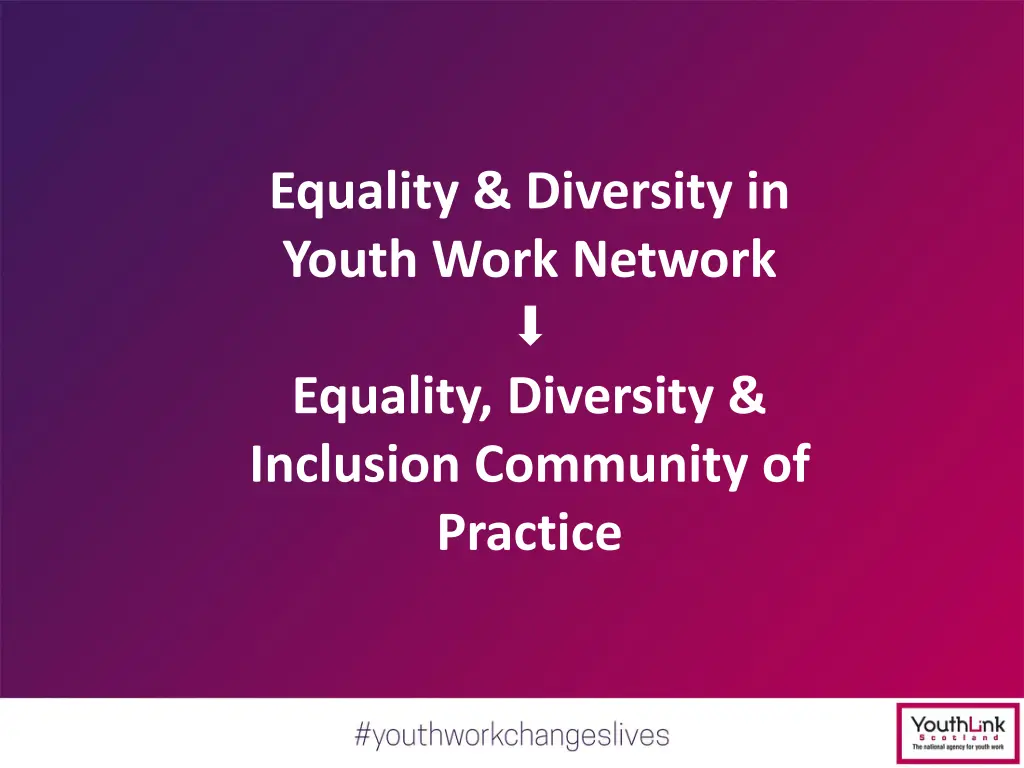 equality diversity in youth work network