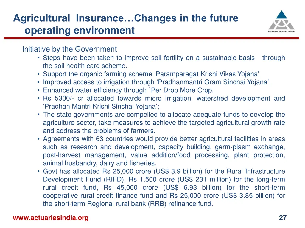 agricultural insurance changes in the future