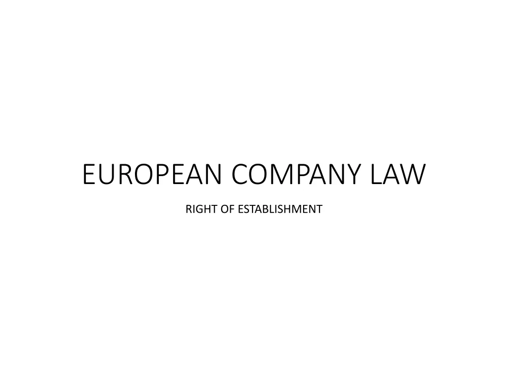 european company law
