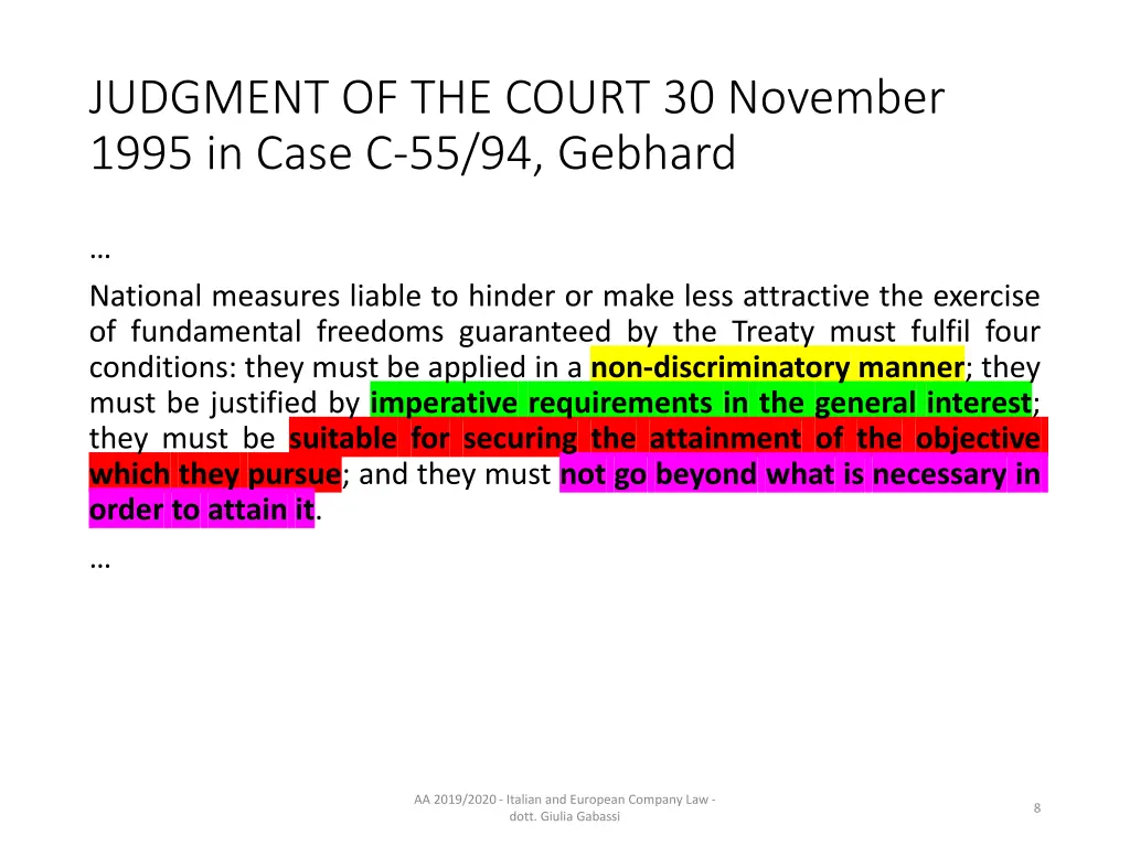 judgment of the court 30 november 1995 in case