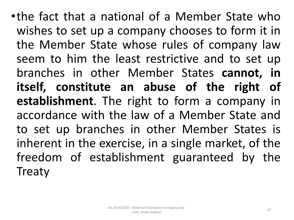 the fact that a national of a member state 1
