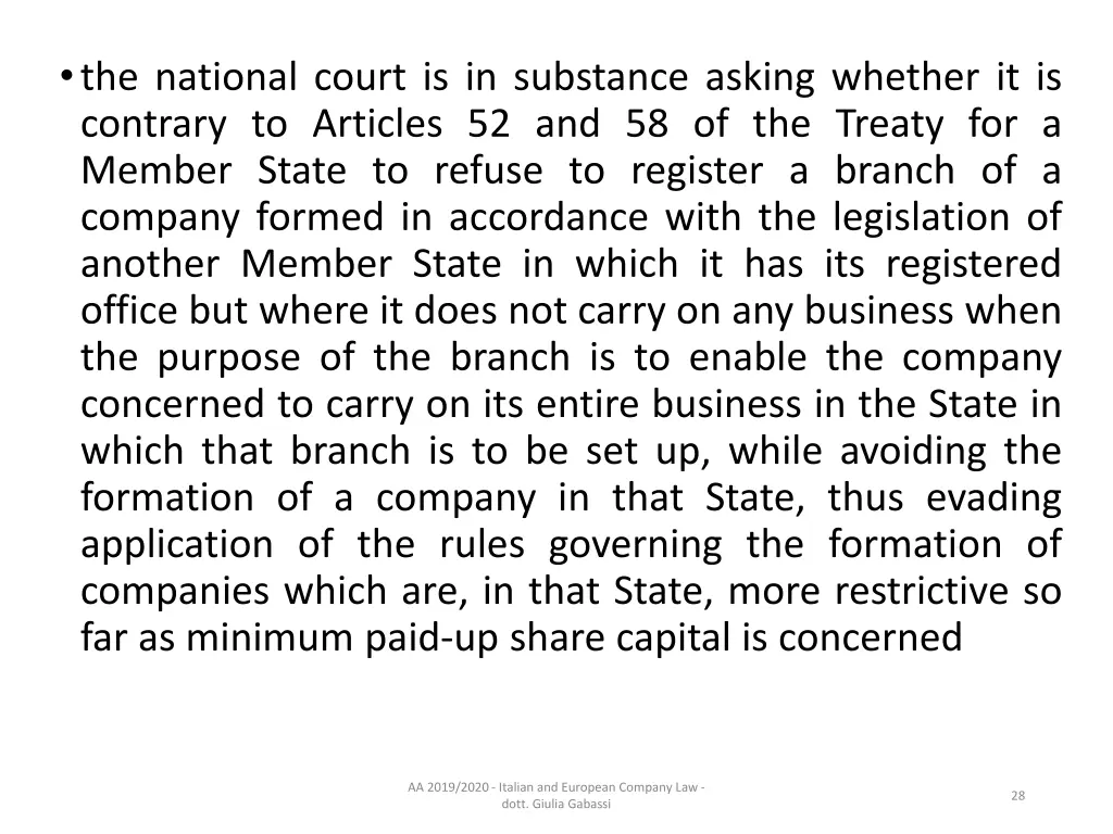 the national court is in substance asking whether