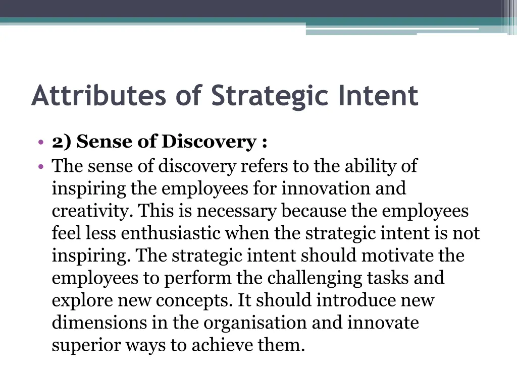 attributes of strategic intent 1