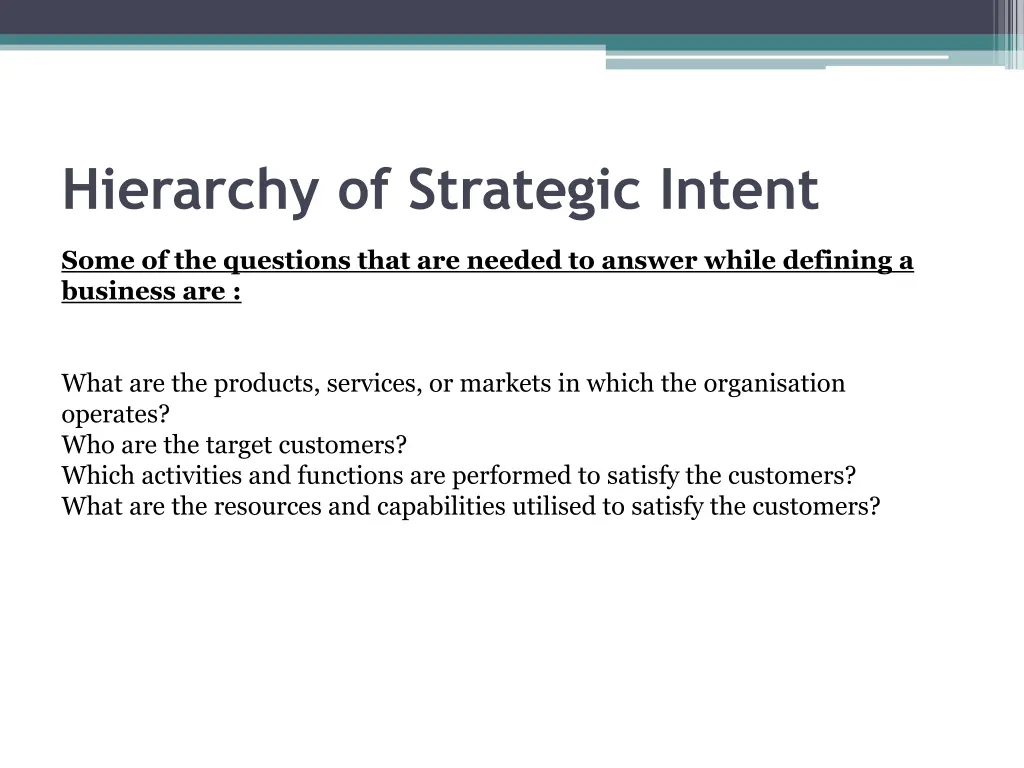 hierarchy of strategic intent 6