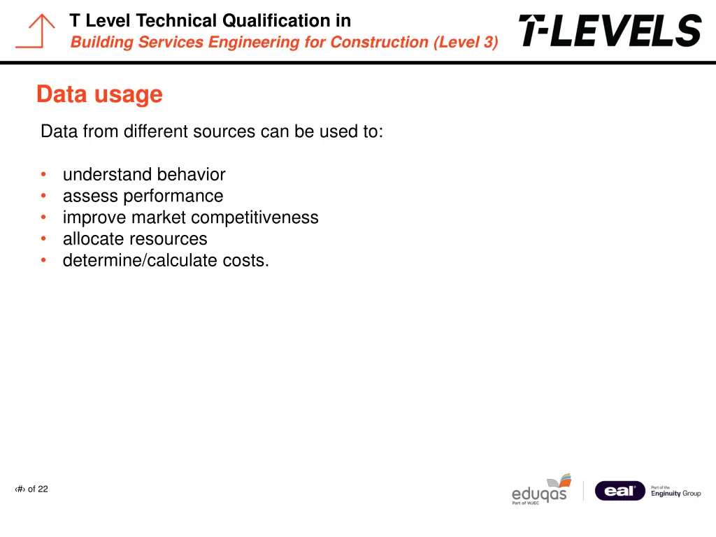 t level technical qualification in building 14