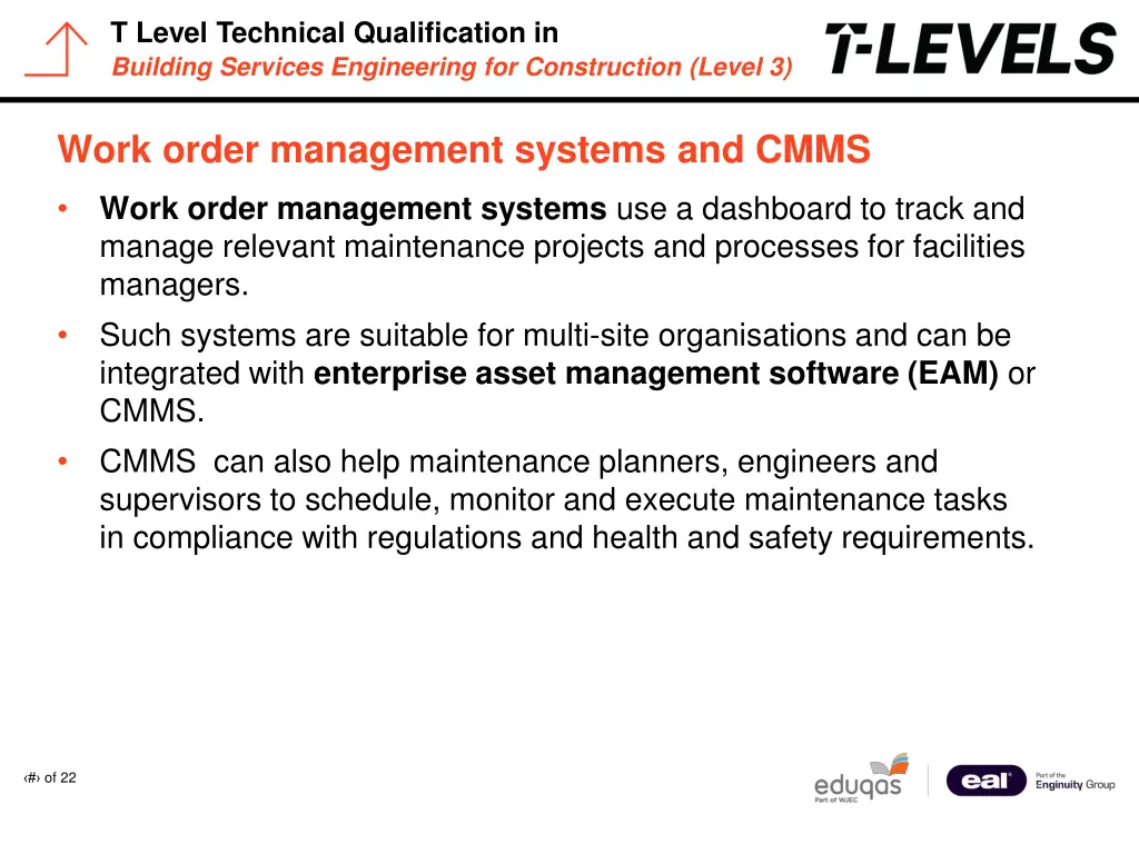 t level technical qualification in building 6