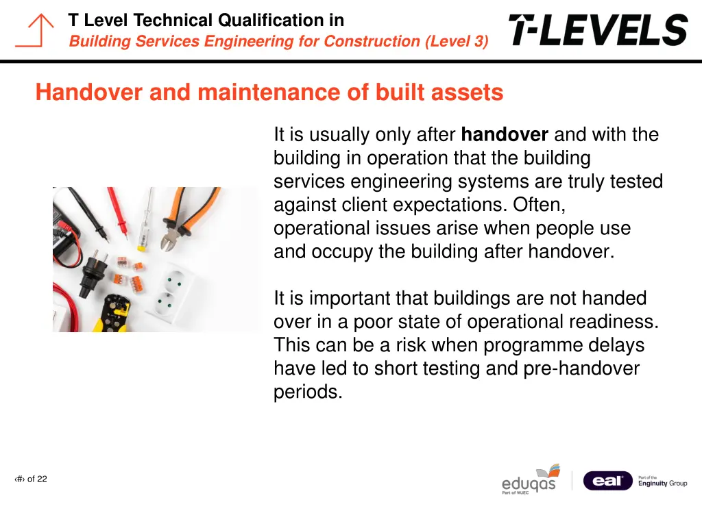 t level technical qualification in building 8