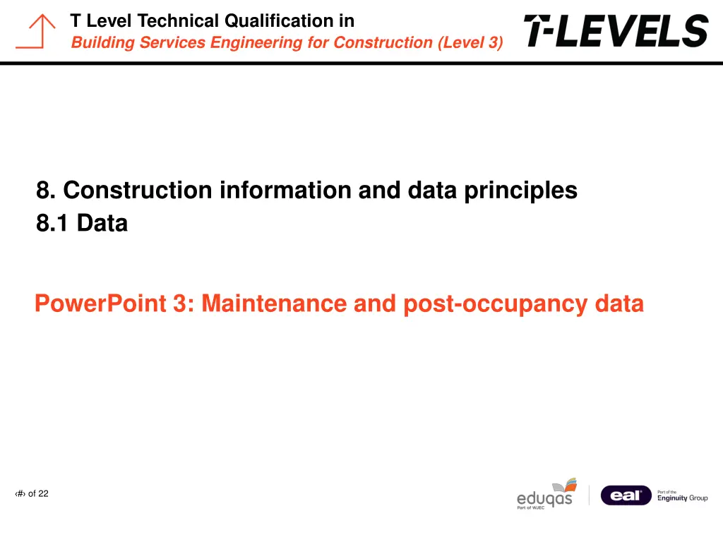 t level technical qualification in building