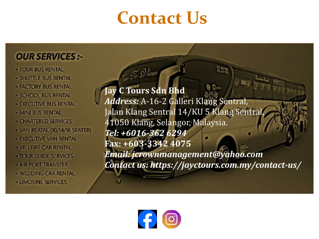contact us