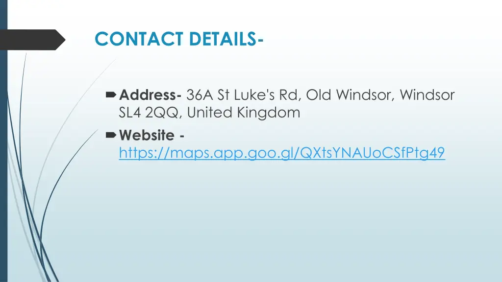 contact details