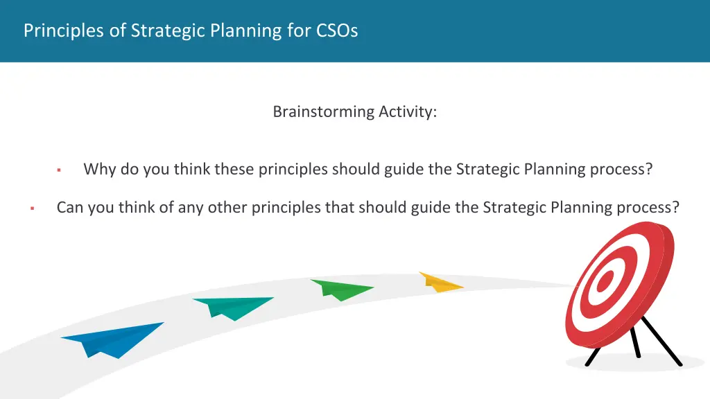 principles of strategic planning for csos 2