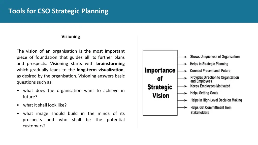 tools for cso strategic planning 1