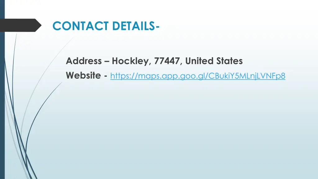 contact details