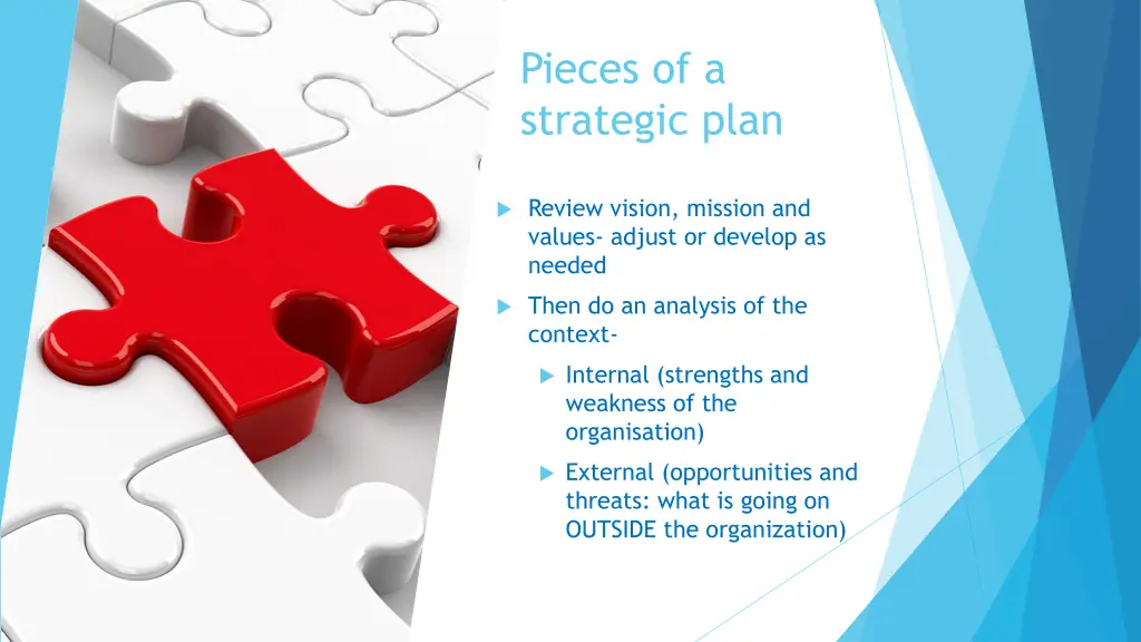 pieces of a strategic plan