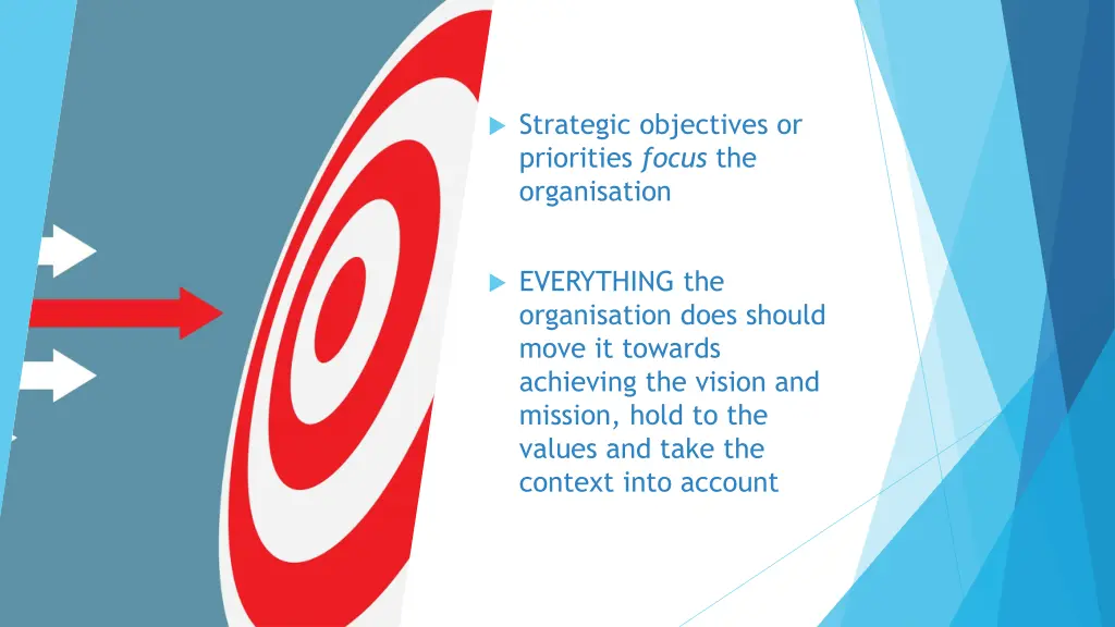 strategic objectives or priorities focus