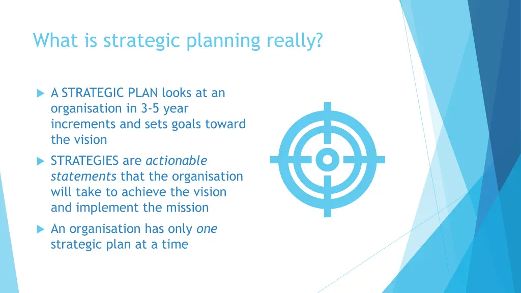 what is strategic planning really