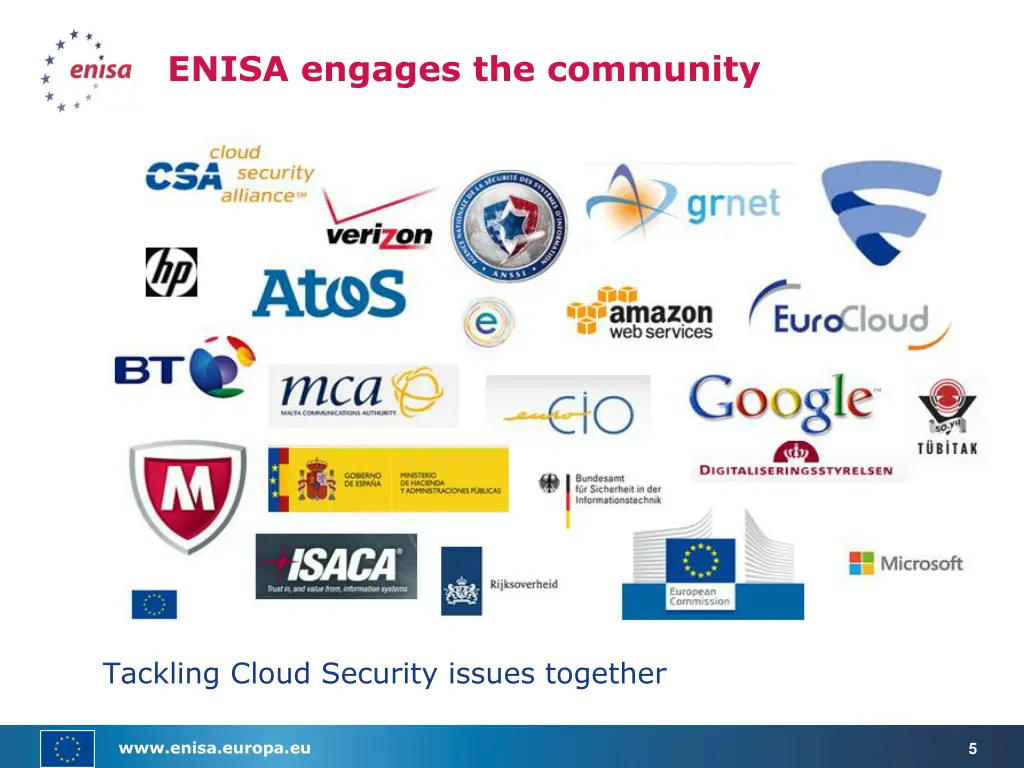 enisa engages the community