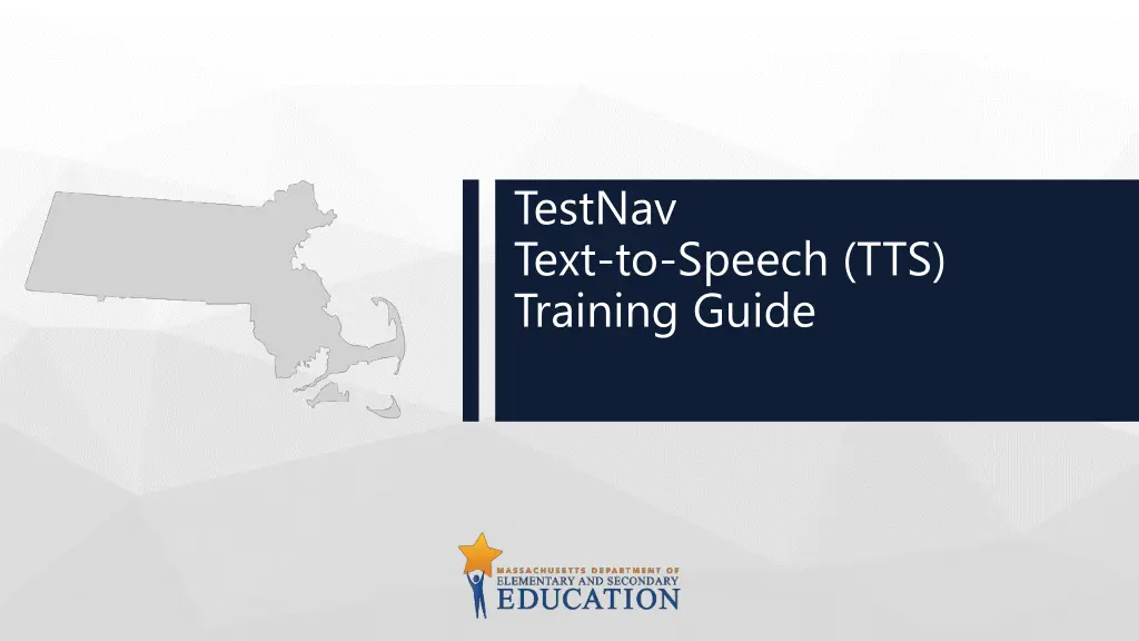 testnav text to speech tts training guide