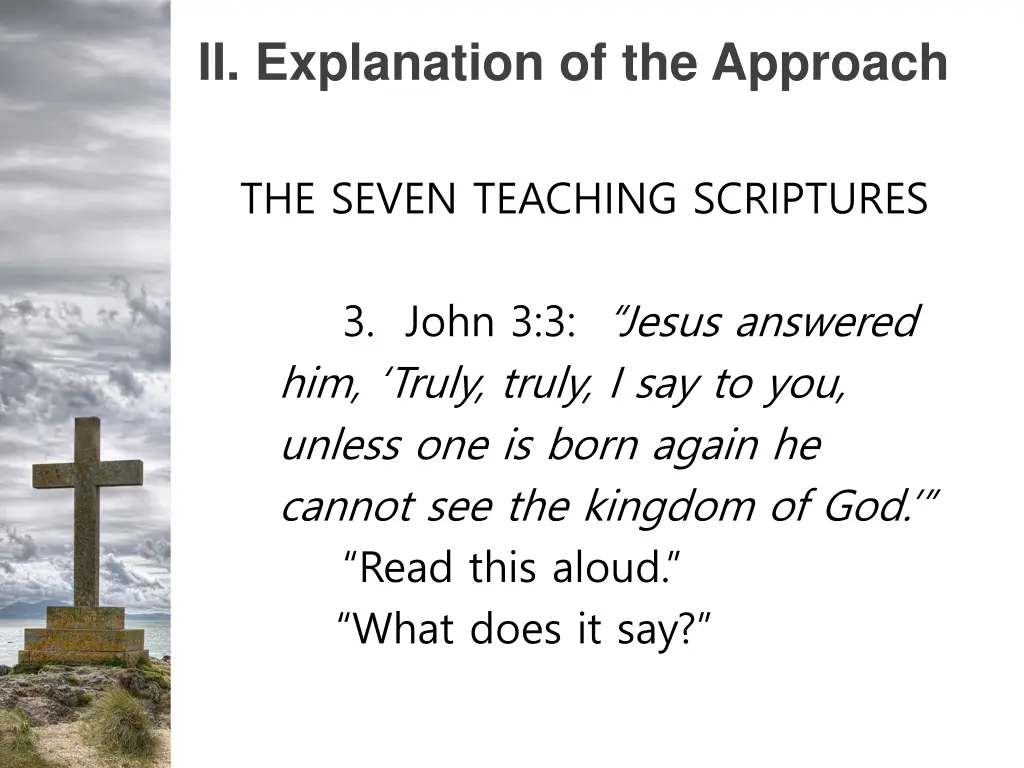 ii explanation of the approach 3