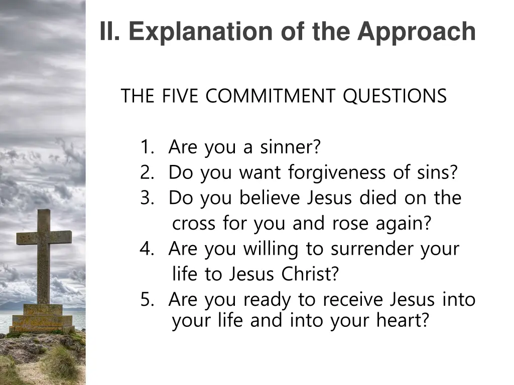 ii explanation of the approach 9