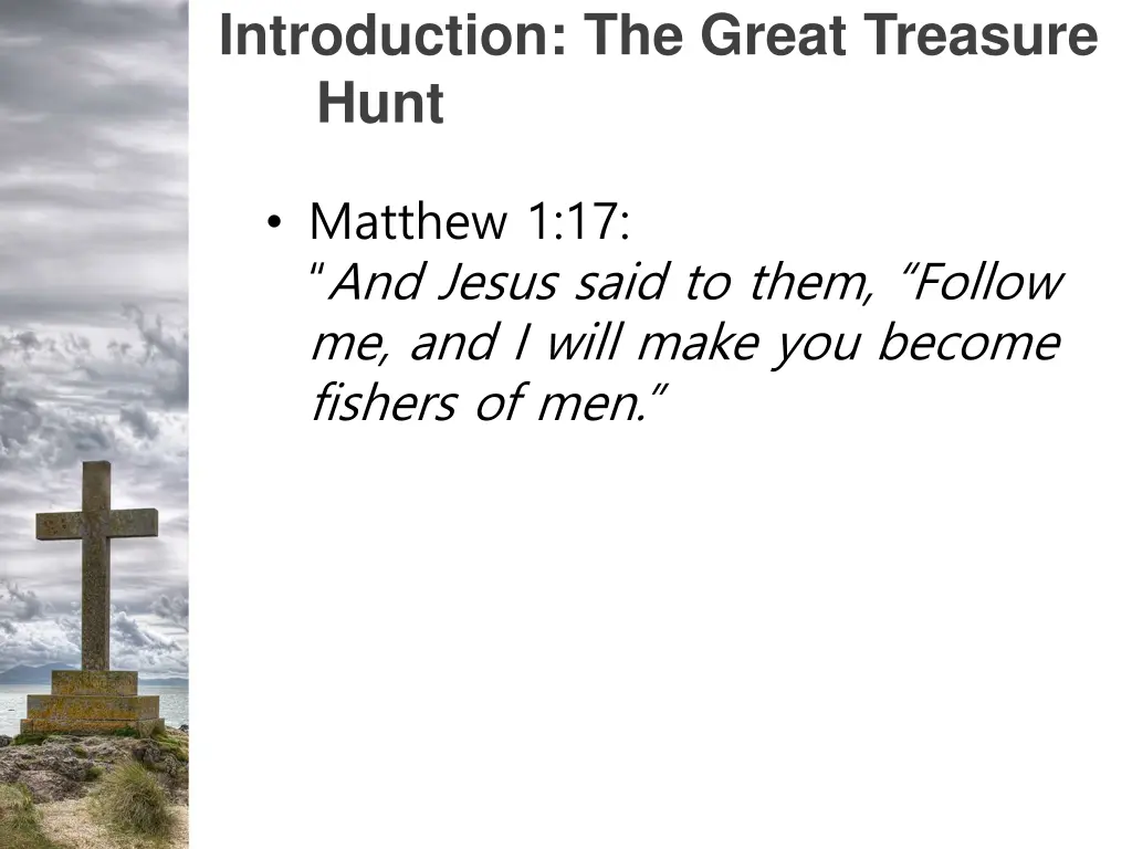 introduction the great treasure hunt