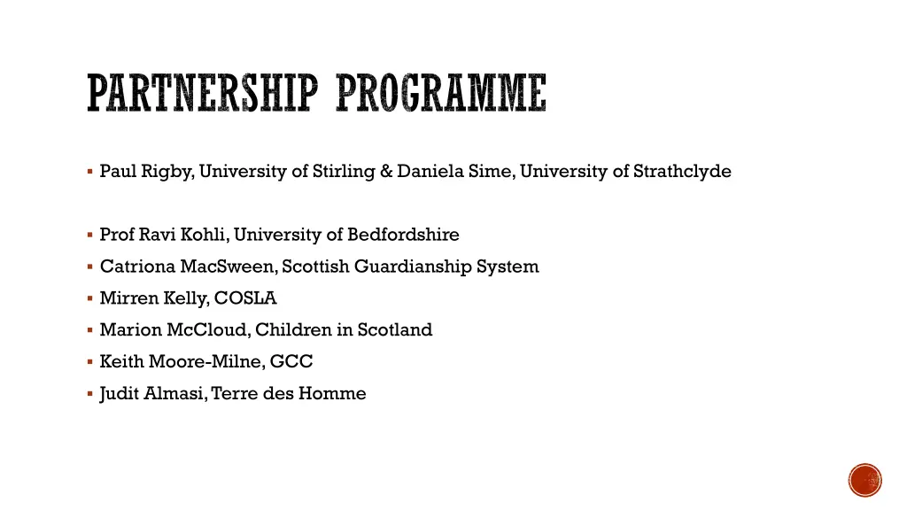 partnership programme