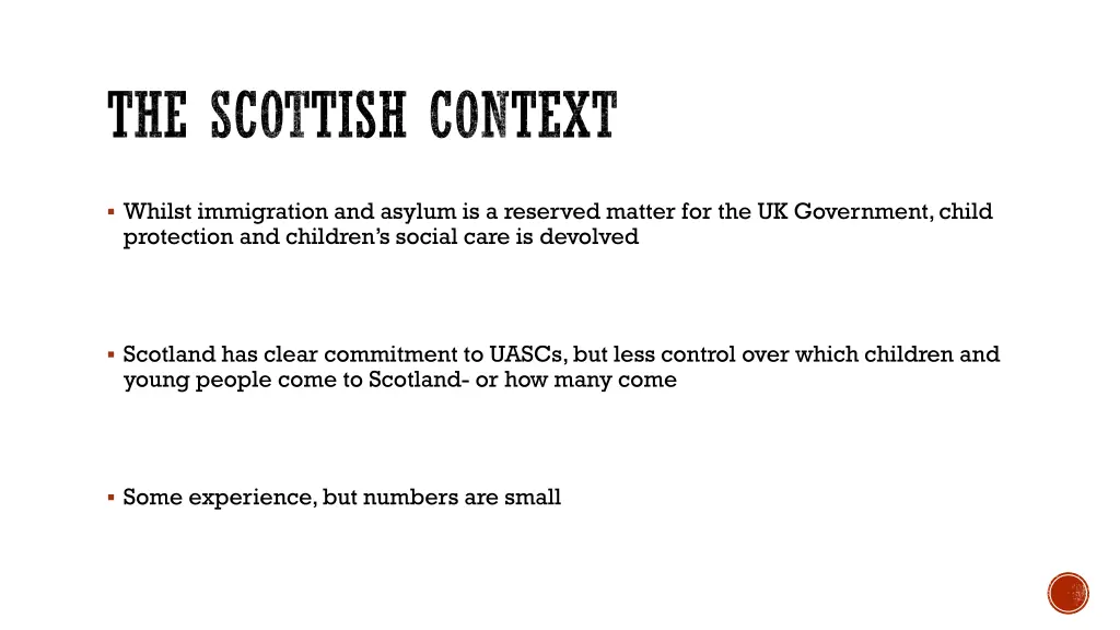 the scottish context