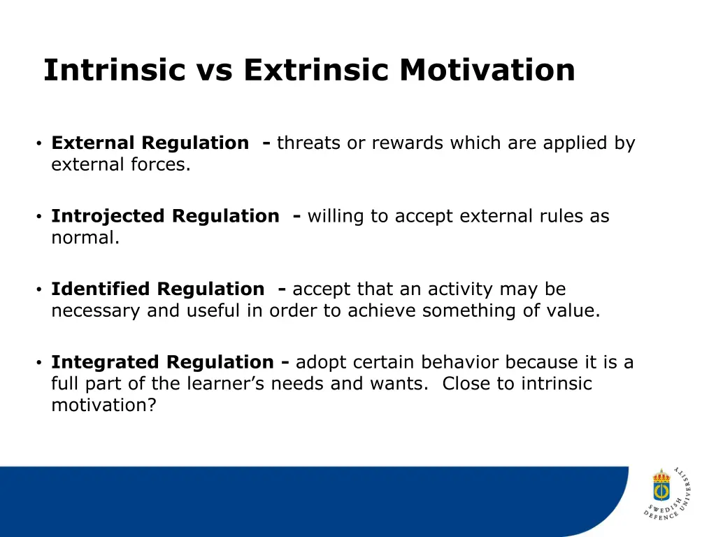 intrinsic vs extrinsic motivation