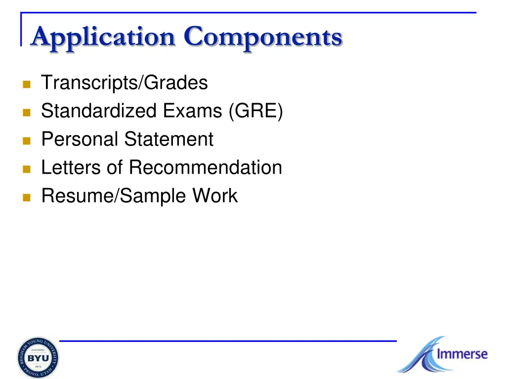 application components