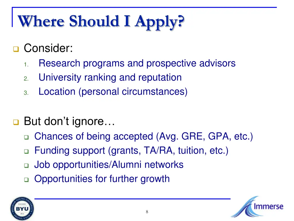 where should i apply