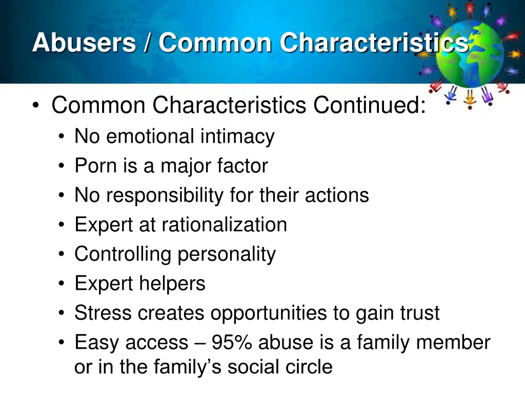 abusers common characteristics 1